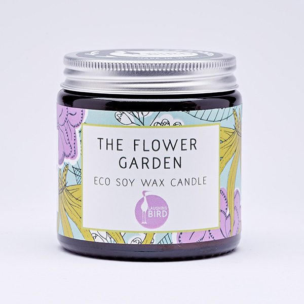 Flower Garden eco soy wax candle by Laughing Bird