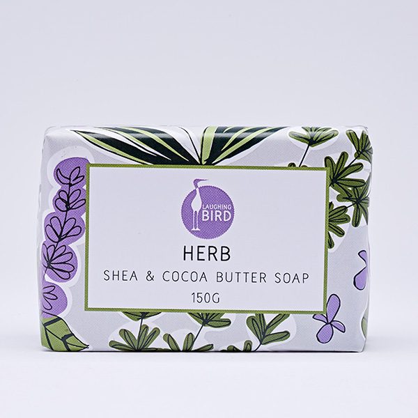 Herb shea butter and cocoa butter soap by Laughing Bird