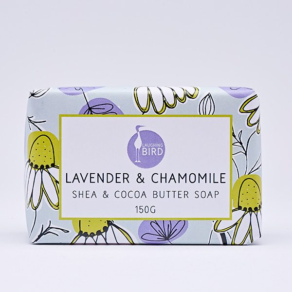 Lavender and chamomile shea butter and cocoa butter soap by Laughing Bird