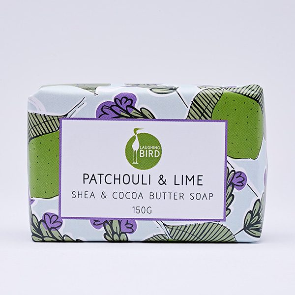 Patchouli and lime shea butter and cocoa butter soap by Laughing Bird