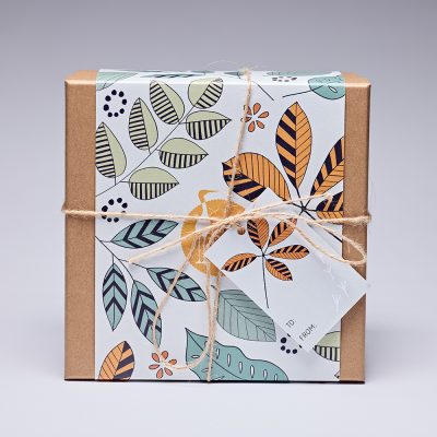 Woodland Leaves Gift Box (ready to be filled)